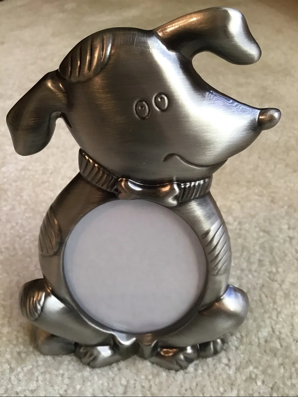 NWOT Dog Frame, Silver-toned, Metal 6” x 4”
